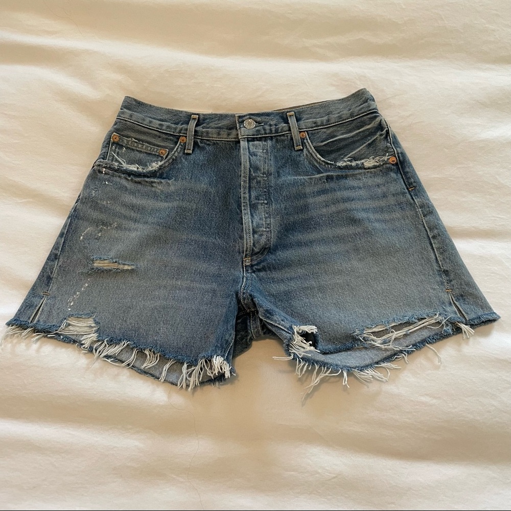 AGOLDE dee super high rise shorts